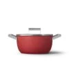 SMEG 5 Qt. Nonstick Casserole Dish With Lid | Red 1 SMEG 5 Qt. Nonstick Casserole Dish With Lid | Red -Kitchen Store ckfc2411rdm