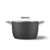 SMEG 8 Qt. Nonstick Casserole Dish With Lid | Black 2 SMEG 8 Qt. Nonstick Casserole Dish With Lid | Black -Kitchen Store ckfc2611blm 7