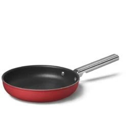 SMEG 9.5" Nonstick Fry Pan | Red -Kitchen Store ckff2401rdm 1