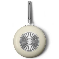 SMEG 12" Nonstick Wok | Cream -Kitchen Store ckfw3001crm 6