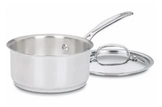 Cuisinart Chef's Classic Stainless Steel 1-Quart Saucepan With Lid 3 Cuisinart Chef's Classic Stainless Steel 1-Quart Saucepan With Lid