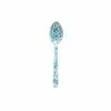 Crow Canyon Enameled Slotted Spoon Turquoise Marble -Kitchen Store d53tqm