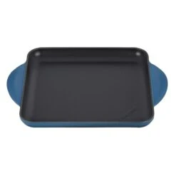 Le Creuset 9.5" Square Signature Enameled Cast Iron Griddle Pan | Deep Teal
