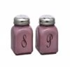 Mosser Glass Monogram Salt & Pepper Set | Eggplant 2 Mosser Glass Monogram Salt & Pepper Set | Eggplant -Kitchen Store eggplantsp1