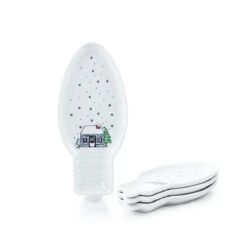 Fiesta® Light Bulb Plates (Set Of 4) | Christmas Whimsy (White)