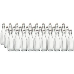 Bormioli Rocco 17oz Swing Top Glass Bottles | 30-pack