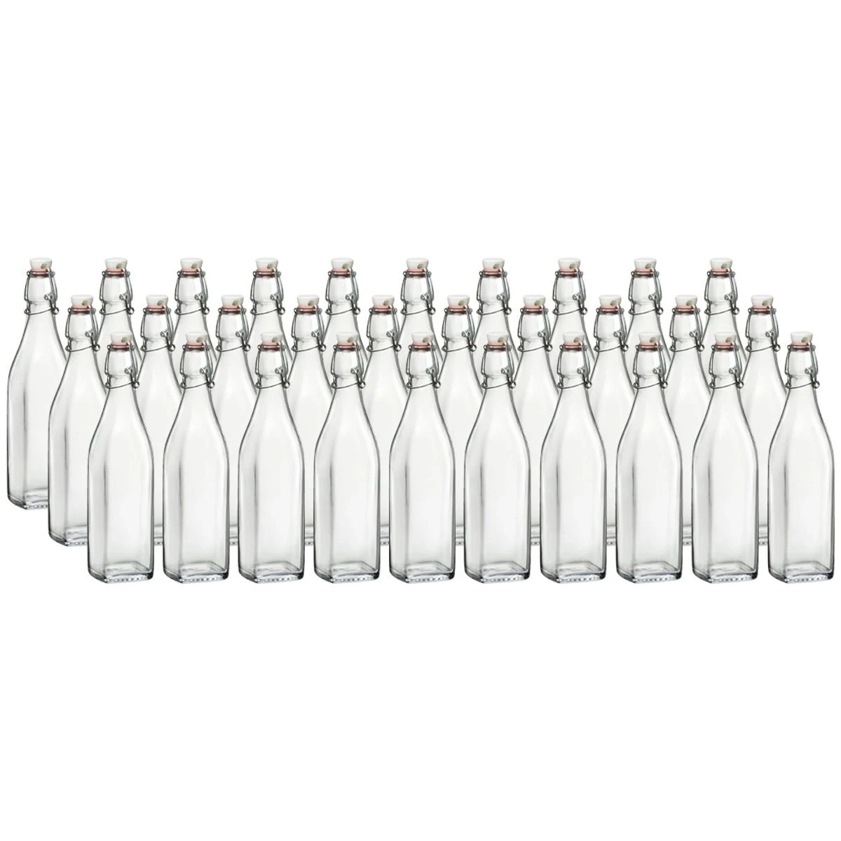 Bormioli Rocco 17oz Swing Top Glass Bottles | 30-pack 3 Bormioli Rocco 17oz Swing Top Glass Bottles | 30-pack