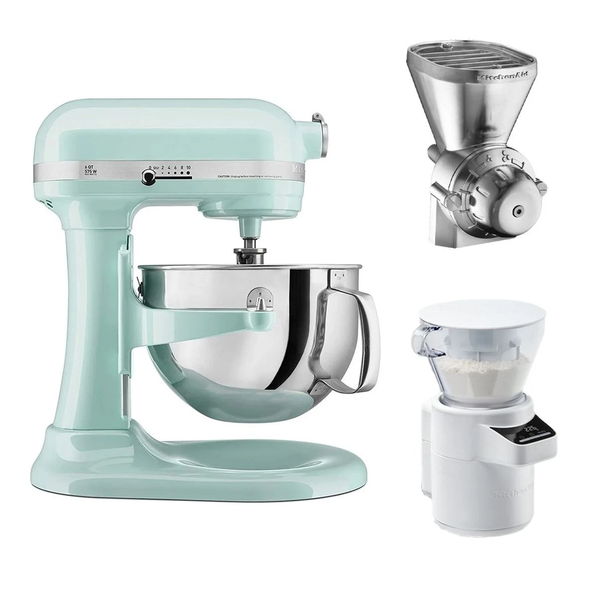 KitchenAid 6-Quart Pro 600 Bowl-Lift Stand Mixer | Ice Blue + Ultimate Baker's Bundle 3 KitchenAid 6-Quart Pro 600 Bowl-Lift Stand Mixer | Ice Blue + Ultimate Baker's Bundle