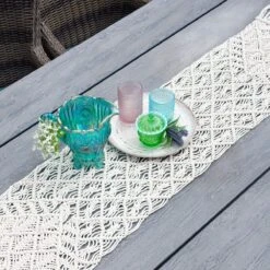 Everything Kitchens 13" X 66" Macrame Table Runner | Arlo -Kitchen Store ekx mt16