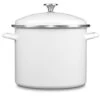 Cuisinart Chef's Classic 12-Quart Enamel On Steel Stockpot With Cover | White -Kitchen Store eos12628w sd silo altered