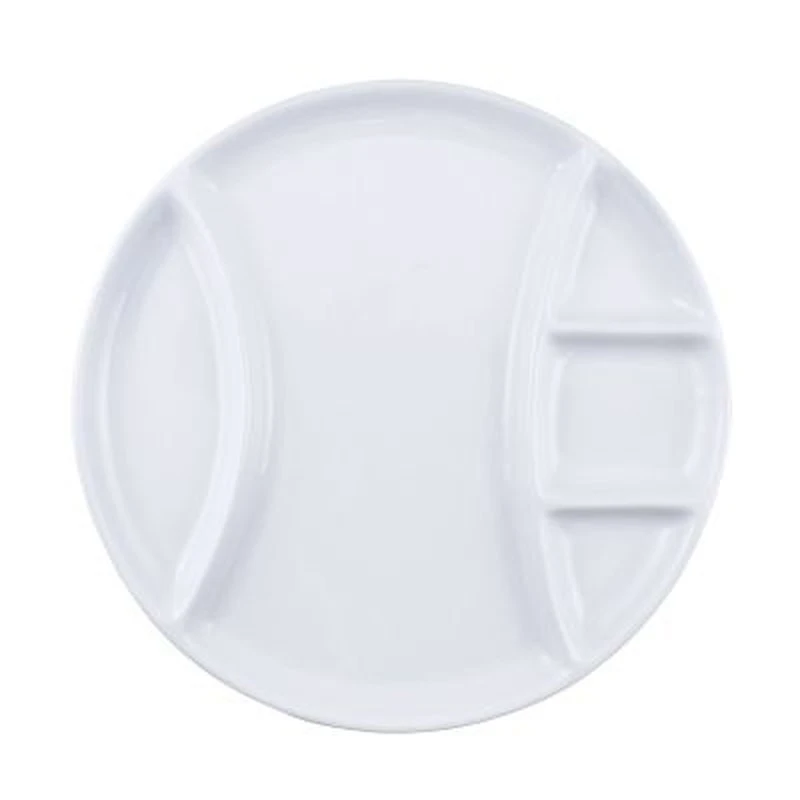 Swissmar Raclette/Fondue Plates (Set Of 4) | White - Round 3 Swissmar Raclette/Fondue Plates (Set Of 4) | White - Round