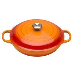 Le Creuset 10-Piece Signature Cookware Set With Stainless Steel Knobs | Flame Orange -Kitchen Store flame main 1 1