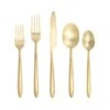 Fortessa Velo Brushed Gold 20 Piece Flatware Set -Kitchen Store fortessa velo brushed gold 20 piece flatware set 5pp 114br9b 20