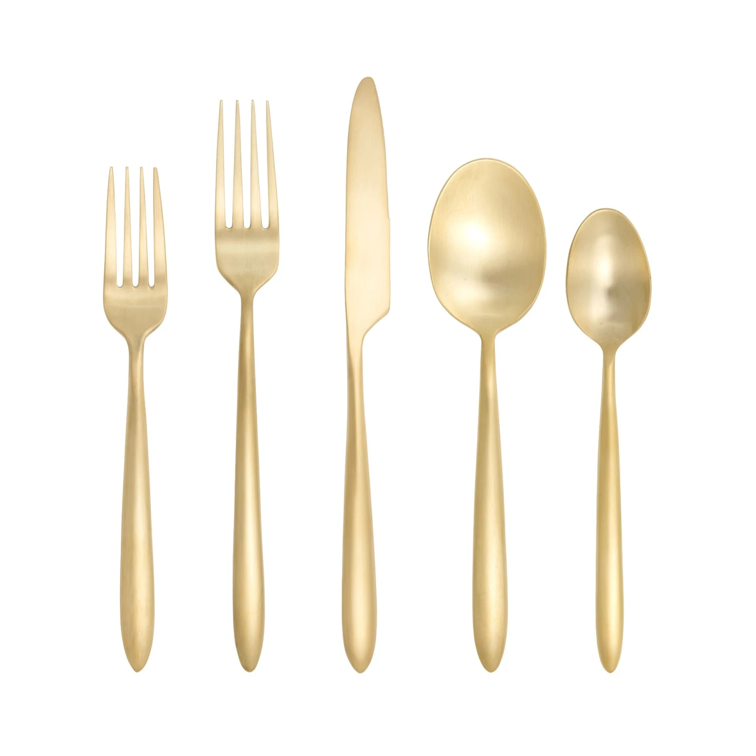 Fortessa Velo Brushed Gold 20 Piece Flatware Set