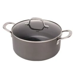 Swiss Diamond | Hard Anodized Induction 5-Quart Casserole With Glass Lid