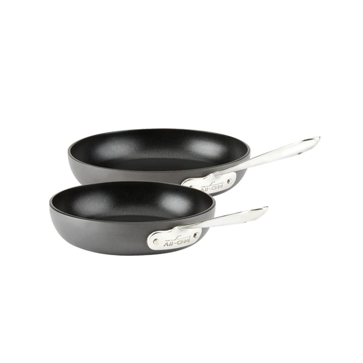 All-Clad HA1 Hard Anodized Nonstick Fry Pan Set (8" & 10") | 2-Piece 3 All-Clad HA1 Hard Anodized Nonstick Fry Pan Set (8" & 10") | 2-Piece