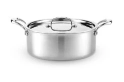 Heritage Steel Cookware Stainless Steel Rondeau With Lid | 6 Qt. 8 Heritage Steel Cookware Stainless Steel Rondeau With Lid | 6 Qt. -Kitchen Store hsc 14306 1