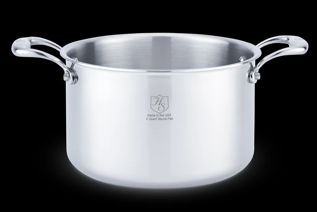 Heritage Steel Cookware Stainless Steel Stock Pot With Cover | 5 Qt. 4 Heritage Steel Cookware Stainless Steel Stock Pot With Cover | 5 Qt. - Image 2