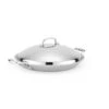 Heritage Steel Cookware Stainless Steel Paella Pan With Lid | 13.5" -Kitchen Store hsc 14919