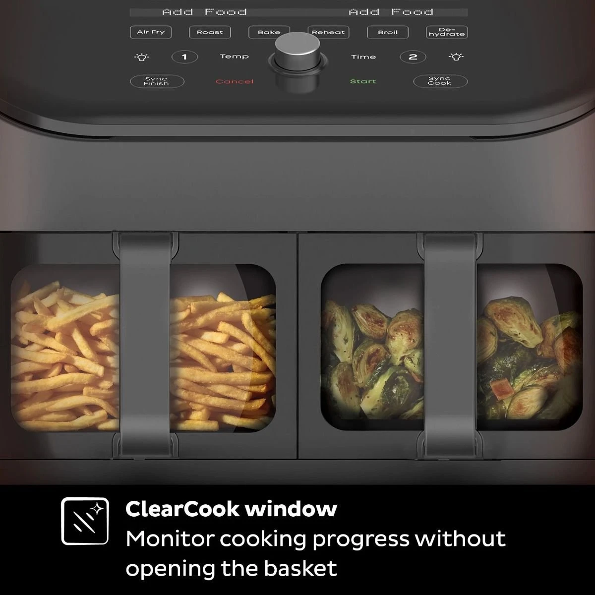 Instant Vortex Dual Basket Air Fryer With Clear Cook | 8-Quart 7 Instant Vortex Dual Basket Air Fryer With Clear Cook | 8-Quart - Image 5