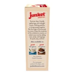 Junket Ice Cream Mix | Strawberry -Kitchen Store junket ice cream strawberry 3d left 600x694 1