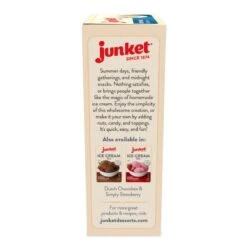 Junket Ice Cream Mix | Vanilla -Kitchen Store junket ice cream vanilla 3d left