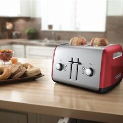 KitchenAid 4-Slice Toaster With Manual High-Lift Lever | Empire Red 6 KitchenAid 4-Slice Toaster With Manual High-Lift Lever | Empire Red -Kitchen Store ka toaster 2 1