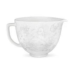 KitchenAid 5-Quart Whispering Floral Patterned Ceramic Bowl | Fits 4.5-Quart & 5-Quart KitchenAid Tilt-Head Stand Mixers