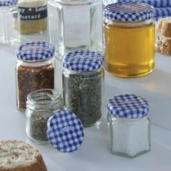 Kilner Twist Top Hexagonal Jar (Blue) | 1.6oz 8 Kilner Twist Top Hexagonal Jar (Blue) | 1.6oz -Kitchen Store kilner twisttopjars bottles range