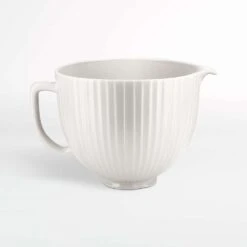 KitchenAid 5-Quart Classic Columns Ceramic Bowl | Fits 4.5-Quart & 5-Quart KitchenAid Tilt-Head Stand Mixers