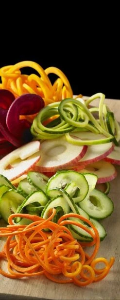 KitchenAid Spiralizer Attachment (Fits All KitchenAid Stand Mixers) - Includes 3 Spiralizing Blades, 3 Slicing/Coring Blades, & 1 Peeling Blade -Kitchen Store kitchenaid ksm2apc spiralizer