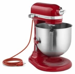 KitchenAid Commercial 8-Quart Stand Mixer | Empire Red -Kitchen Store ksm8990er empire red commercial mixer kitchenaid 2