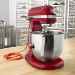 KitchenAid Commercial 8-Quart Stand Mixer | Empire Red -Kitchen Store ksm8990er empire red commercial mixer kitchenaid 3