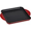 Le Creuset 9.5" Square Signature Enameled Cast Iron Griddle Pan | Cerise/Cherry Red -Kitchen Store l2192 2467 a