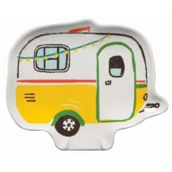 Danica Jubilee 6.5" X 5.25" Shaped Spoon Rest | Happy Camper