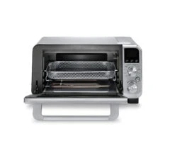 DeLonghi De'Longhi Livenza Air Fry Convection Oven | Stainless Steel -Kitchen Store livenza open