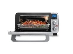 DeLonghi De'Longhi Livenza Air Fry Convection Oven | Stainless Steel -Kitchen Store livenza shows food