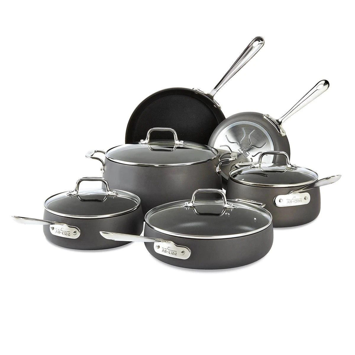 All-Clad HA1 Hard Anodized Nonstick Cookware Set | 10-Piece 3 All-Clad HA1 Hard Anodized Nonstick Cookware Set | 10-Piece