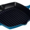 Le Creuset 10.25" Square Signature Cast Iron Grill Skillet | Marseille Blue 2 Le Creuset 10.25" Square Signature Cast Iron Grill Skillet | Marseille Blue -Kitchen Store ls2021 2659 le creuset signature square skillet grill marseille blue