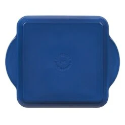 Le Creuset 9.5" Square Signature Enameled Cast Iron Grill Pan | Marseille Blue -Kitchen Store marsgriddle2
