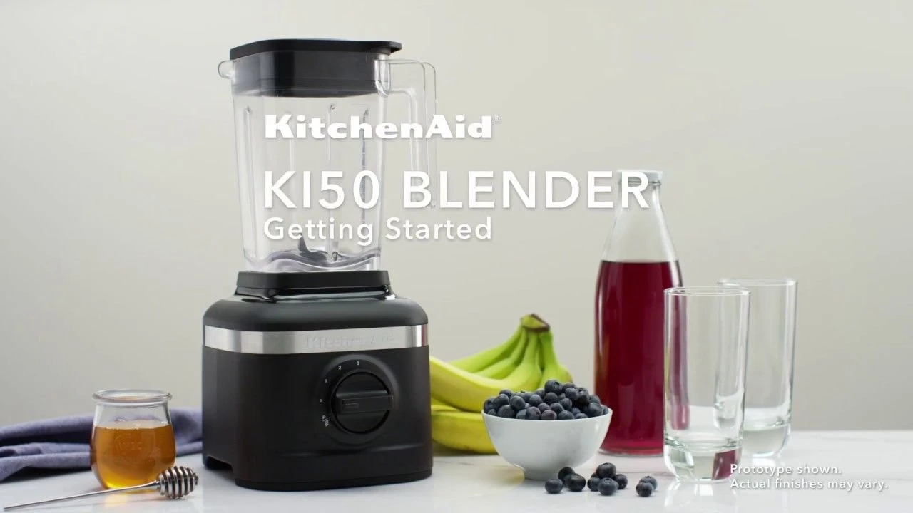 KitchenAid K150 3-Speed Blender + 2 Personal Jars | Matte Charcoal Gray 7 KitchenAid K150 3-Speed Blender + 2 Personal Jars | Matte Charcoal Gray - Image 5