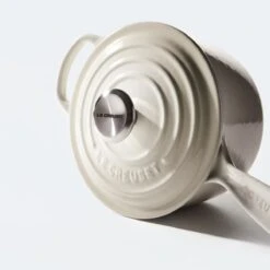 Le Creuset 2.25 Qt. Signature Enameled Cast Iron Saucepan With Stainless Steel Knob | Meringue White 9 Le Creuset 2.25 Qt. Signature Enameled Cast Iron Saucepan With Stainless Steel Knob | Meringue White -Kitchen Store mer2 1