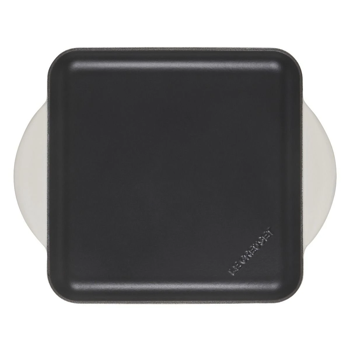 Le Creuset 9.5" Square Signature Enameled Cast Iron Griddle Pan | Meringue White 4 Le Creuset 9.5" Square Signature Enameled Cast Iron Griddle Pan | Meringue White - Image 2