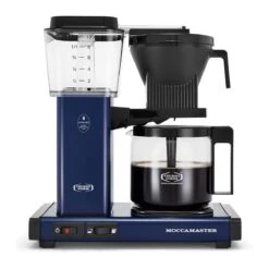 Moccamaster KBGV Automatic Drip Stop Coffee Maker (40 Oz Glass Carafe) | Midnight Blue