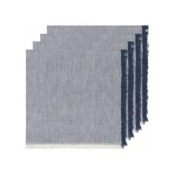 Danica Heirloom 18" Chambray Napkins (Set Of 4) | Midnight