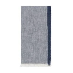 Danica Heirloom 18" Chambray Napkins (Set Of 4) | Midnight -Kitchen Store midnightnapkin2