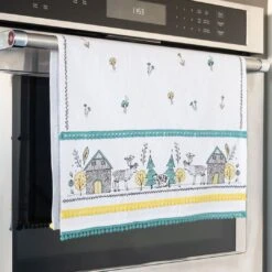 Everything Kitchens Nordic Woodland Tea Towel + Pot Holder Set -Kitchen Store nordictowel2 1