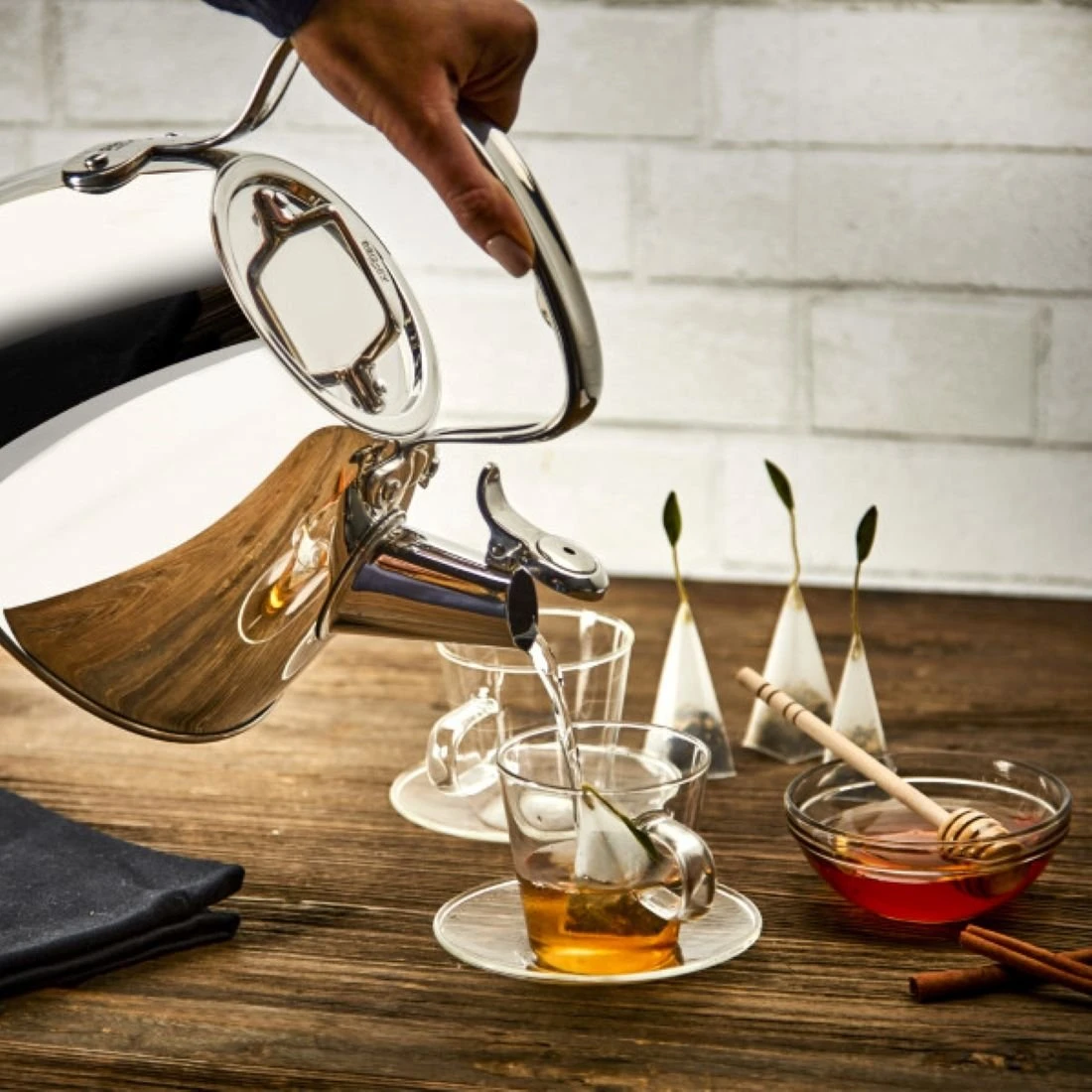 All-Clad Stainless Steel Whistling Tea Kettle | 2 Qt. 5 All-Clad Stainless Steel Whistling Tea Kettle | 2 Qt. - Image 3