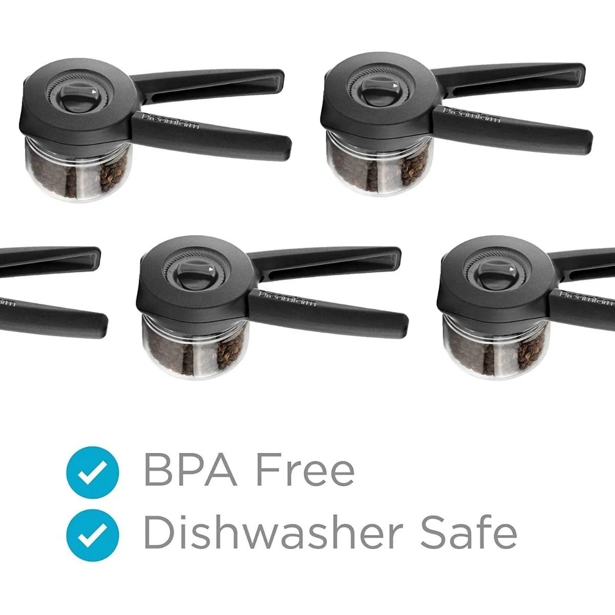 Dreamfarm Ortwo Lite Spice Grinder + Extra Jar | Black 8 Dreamfarm Ortwo Lite Spice Grinder + Extra Jar | Black - Image 6