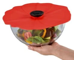 Charles Viancin Poppy Silicone Lid - Large 11" -Kitchen Store poppy lid storing